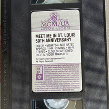 MGM/UA Home Video Meet Me in St. Louis 50th Anniv VHS NTSC NR 1944 CC picture