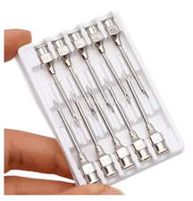10pcs/Box Reusable Stainless Steel Veterinary Needles Cattle Needle For Animals picture