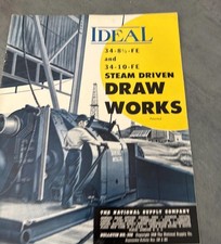 VTG 1948 National Supply Co. Steam Driven Draw Works 34-8.5 & 10 FE Bulletin 358 picture