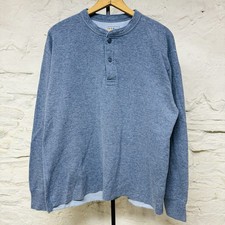 L.L. Bean Vintage 90s River Drivers Shirt Blue Made in Canada Mens Large Thermal picture