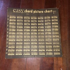 Vtg Easy Piano / Organ Chords Chart ~ picture