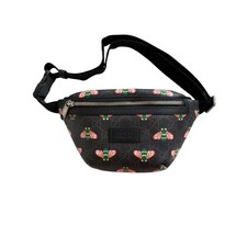 Gucci Bestiary Bee Belt Bag GG Supreme Canvas Fanny Pack Black/Grey picture