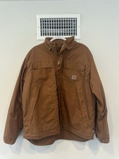 Carhartt FR Flame Resistant Full Swing Quick Duck Coat Mens Large NWT Navy Blue picture