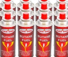 Gas One Butane Fuel Canisters 8 oz 12 Pack Camping Portable Stove Gas Refill Lot picture