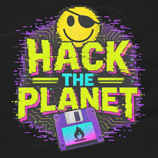 Hack The Planet Shirt Retro Movie Quote Hackers T Shirt 90s Nostalgia Tee picture