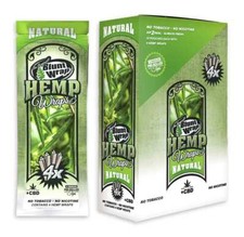 The Original B Wrap Rolling Paper Natural Unflavored 60 Wraps Tips FULL DISPLAY picture