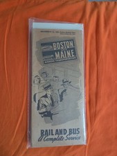1944 Boston and Maine Rail and Bus Schedule picture