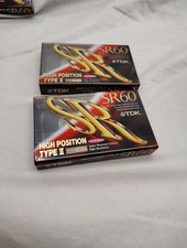 TDK SR 60 Blank Audio Cassette Tape Type II 2-Pack High Position Made in Japan picture