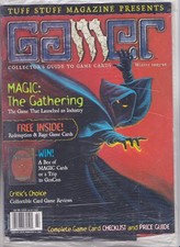 Tuff Stuff GAMER Magazine 1995 1996 Bagged w/ Redemption & Rage Card MTG Magic picture