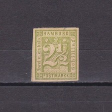 GERMANY HAMBURG 1864, Mi#9, CV €180, MH picture
