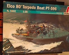 Italeri Elco 80' PT-596 Torpedo Boat 1:35 Model Kit PLUS PT BOAT CREW No 5606 picture