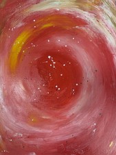 LIFE GROWS - Original OOAK Abstract Acrylic Painting on Canvas Unframed 11x14  picture
