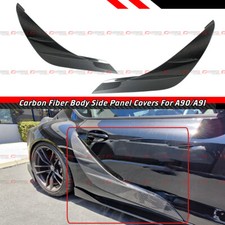 For 2019-2026 Toyota GR Supra A90 A91 Carbon Fiber Door Panel Garnish Trim Cover picture