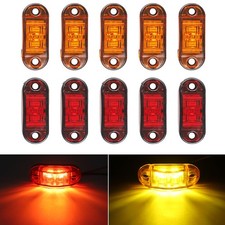 Marker Lights LED Truck Trailer Oval Clearance Side Lamp 10-20Pcs Amber / Red picture