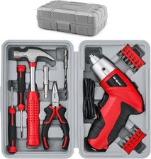Hi-Spec 3.6V Cordless Electric Screwdriver Mini Drill Set 26pc Bits Rechargeable picture