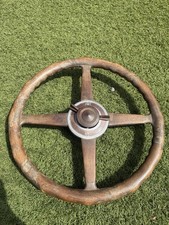 1928 Nash Special 6 Steering Wheel Beautiful Wood With Horn Button Rare 1920s picture