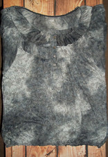 A.N.A GRAY FLORAL SHIRT TOP WOMENS SIZE MEDIUM picture