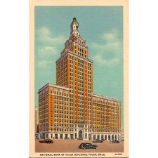National Bank Of Tulsa Building Tulsa OK Vintage Postcard SPG21 picture