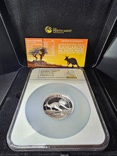 2015-P $8 Australia 5oz Silver Kangaroo High Relief NGC PF70 Ultra Cameo COA Box picture