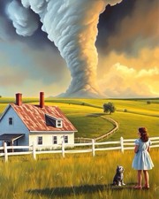 Landscape Painting Artist Signed Art Print “Kansas Before The Storm” - 8x10” picture