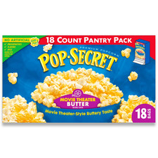 Pop Secret Microwave Popcorn, Movie Theater Butter Flavor, 3 oz Sharing Bags, 18 picture