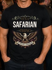 Safarian Surname Men's Eagle T-Shirt Ancestry Birthday Gift S-5XL picture