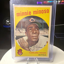 Topps 1959 Topps Minnie Minoso #80 Cleveland Indians Baseball Card Base picture
