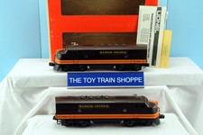 LIONEL 8580 ILLINOIS CENTRAL F3-AA DIESEL SET (POWERED & DUMMY). TESTED. NEW IB. picture