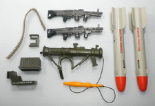 1985 Rambo Figure Accessories Lot Force of Freedom Skyfire Missile Weapons Guns picture