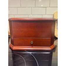 Vintage Bombay Company Wooden Desk Organizer/Jewelry Mahogany Finish Drawer picture