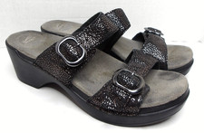 Dansko Sophie Sandal, Leather, Black Metallic, Size EU 38 / US Women's 7.5-8 picture