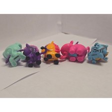 Lot of 5 Hatchimals minis *Rare*HippoRare* Puppit purple/tealTigr Zebrsh Pony picture