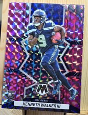 2022 Panini Mosaic - NFL Debut Kenneth Walker III #284 Camo Pink Mosaic Prizm picture