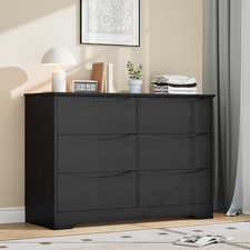 Tall Modern Dresser 3/6/8/9 Drawers Deep Storage Wide Top Chest Living Room picture