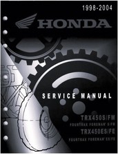 1998-2004 Honda TRX450 Fourtrax Foreman S FM ES FE 450 Service Repair Manual picture