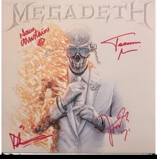 Megadeth 2026 Full Band Signed Vinyl Record Authentic 94 / 499 Auto JSA  picture