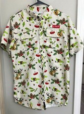 Magellan Outdoors Fish Gear XL S 18/20 Mesh Fishing Shirt Button-Down Pockets picture
