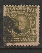 U.S. 1903 Clay 15 cent, Scott #309 used picture