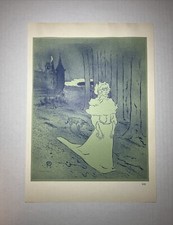 PRINT Toulouse-Lautrec LA CHATELAINE -  Mourlot Brothers LITHOGRAPH 14x10” picture