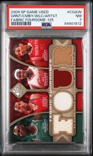 Fabric foursome, 2009 SP Game used, KG/Camby/Wallace/Artist, /125 picture