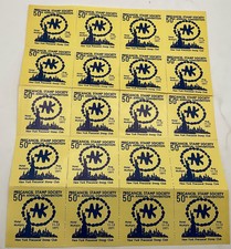 1971 Precancel Stamp Society 50th Convention Sheet of 20 NYC Statue of Liberty picture