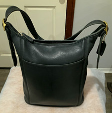 Vintage Coach K9C-9060 Zip Shoulder Bag Gold Hardware Adjustable Strap picture