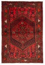 Vintage Traditional Hand-Knotted Area Rug 4'3