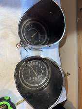 Vintage 1973-77 Olds Cutlass Speedo And Gauge Fuel And Lights With Bezels picture