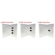 PREMIUM SUPER Clear USB Flash Drive Cases 14MM Lot picture