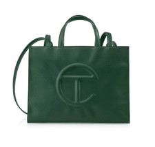 Telfar Medium Size Unisex Shopping Bag - Dark Olive NWT and dust cover picture