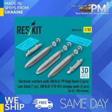 Reskit RS32-0614 1/32 Electronic warfare pods AN/ALQ-99 High Band (2 pcs) picture