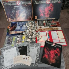 VINTAGE DUNGEONS & DRAGONS BOARD GAME SET TSR 1070 +1073 THE DRAGONS DEN no dice picture