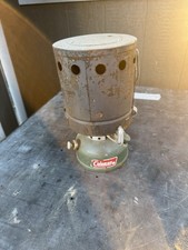 Vintage Coleman 502 Green Single Burner Camp Stove 74 Untested With Heat Drum picture