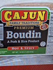 Cajun Family Traditions Hot & Spicy Boudin 16 Oz (4 Pack) picture
